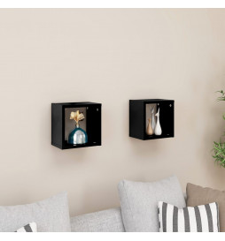 Étagères cube murales 2 pcs...