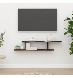 Étagère TV murale Chêne...