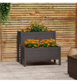 Jardinière Gris 84,5x84x75...