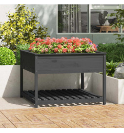 Jardinière et étagère Gris...