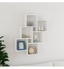 Étagère cube murale Blanc...