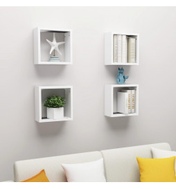 Étagères cube murales 4 pcs...