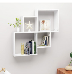 Étagère cube murale Blanc...