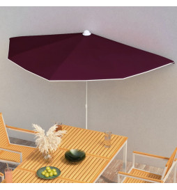 Demi-parasol de jardin avec...