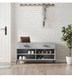 Banc à chaussures gris...