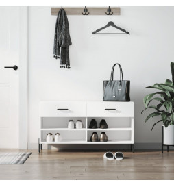 Banc à chaussures blanc...