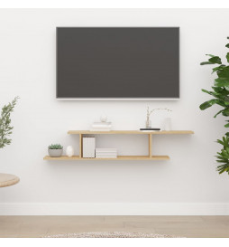 Étagère TV murale Chêne...
