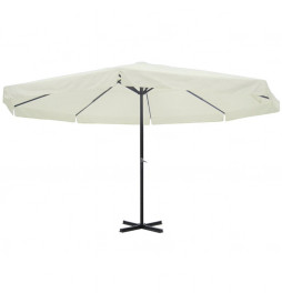 Parasol Blanc Aluminium 500 cm