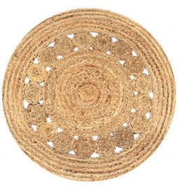 Tapis Jute design tressé 90...