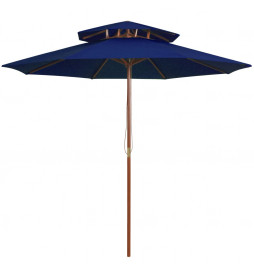 Parasol double avec mât en...
