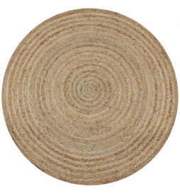 Tapis Jute tressé 120 cm rond