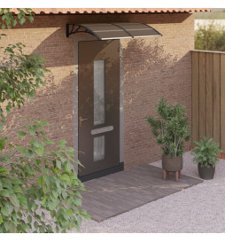 Auvent de porte Noir 150x80...