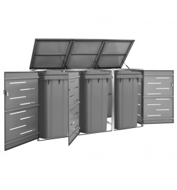 Abri pour trois poubelles...