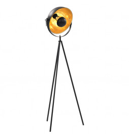 Lampadaire E27 Noir et doré...
