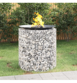 Foyer en gabion Ø 100 cm...