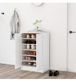 Armoire à chaussures Blanc...