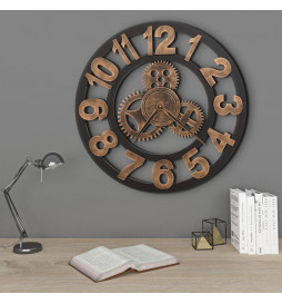 Horloge murale Métal 58 cm...