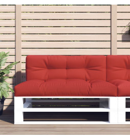 Coussin de palette rouge...