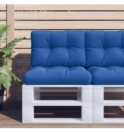Coussin de palette bleu...