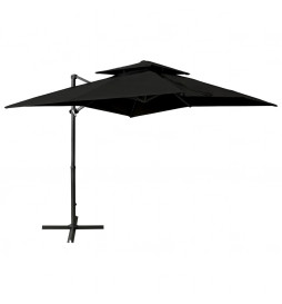 Parasol déporté à double...