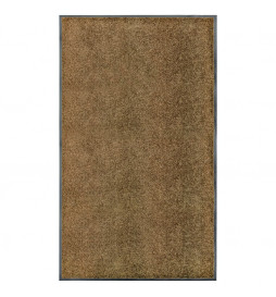 Paillasson lavable Marron...