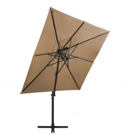 Parasol déporté à double...