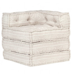 Pouf modulaire Beige Tissu