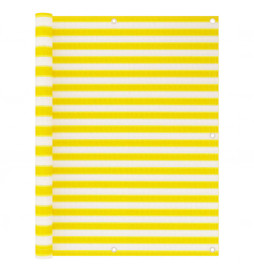 Écran de balcon Jaune et...