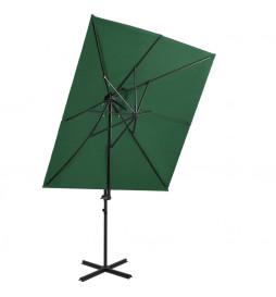 Parasol déporté à double...