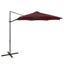 Parasol déporté avec mât et...