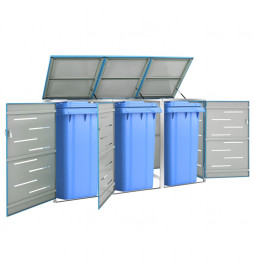 Abri pour trois poubelles...