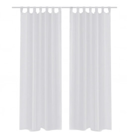 Rideau fin Blanc 140x175 cm...