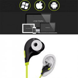 Ecouteurs Bluetooth Sport pour Smartphone Sans Fil Bouton Son Kit Main Libre INTRA-AURICULAIRE Universel