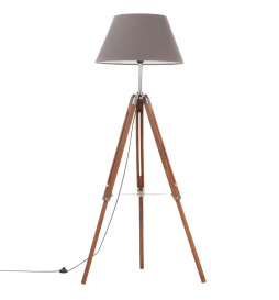 Lampadaire à trépied Marron...