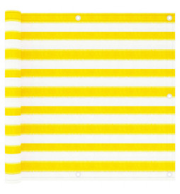 Écran de balcon Jaune et...