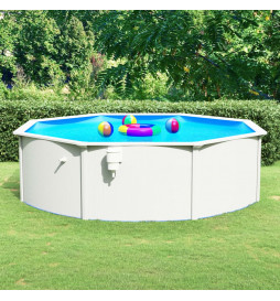 Piscine ronde avec parois...