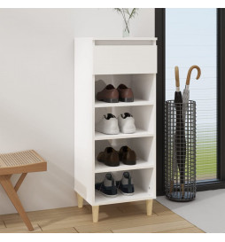 Armoire à chaussures Blanc...