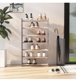 Étagère à chaussures Gris...