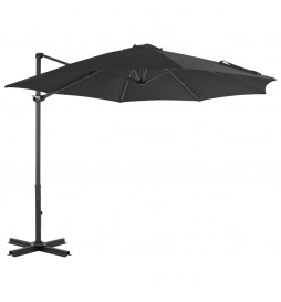 Parasol en porte-à-faux et...