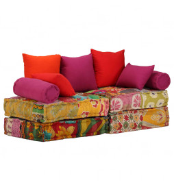 Pouf modulaire à 2 places...