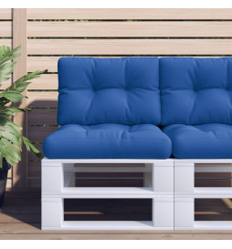 Coussin de palette bleu...