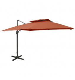 Parasol déporté à double...