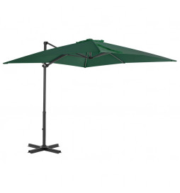 Parasol en porte-à-faux et...