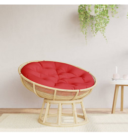 Coussin rond rouge Ø 100...