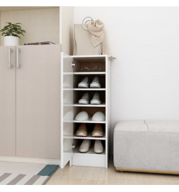 Armoire à chaussures Blanc...
