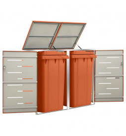Abri pour deux poubelles...