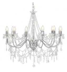 Lustre avec perles Argenté...