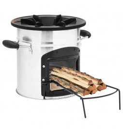 Poêle à bois de camping...