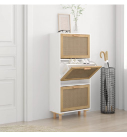 Armoire à chaussures Blanc...