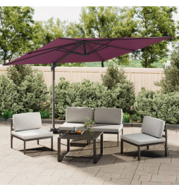 Parasol déporté avec mât en...